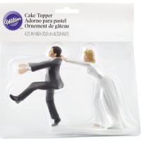美國惠爾通wilton新郎 新娘 絕版人偶 -Wilton"Oh No You Don’t" Wedding Cake Topper Figurine, 6.3" W x 4.25" H人偶 翻糖蛋糕裝飾 結婚蛋糕裝飾人偶 美國惠爾通wilton新郎 新娘 絕版人偶 -Wilton"Oh No You Don’t" Wedding Cake Topper Figurine, 6.3" W x 4.25" H人偶 翻糖蛋糕裝飾 結婚蛋糕裝飾人偶