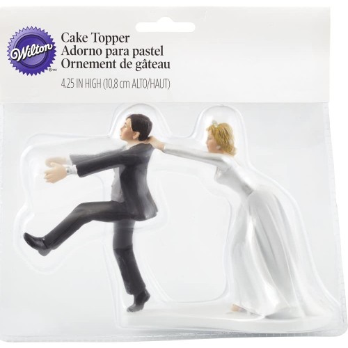 美國惠爾通wilton新郎 新娘 絕版人偶 -Wilton"Oh No You Don’t" Wedding Cake Topper Figurine, 6.3" W x 4.25" H人偶 翻糖蛋糕裝飾 結婚蛋糕裝飾人偶 美國惠爾通wilton新郎 新娘 絕版人偶 -Wilton"Oh No You Don’t" Wedding Cake Topper Figurine, 6.3" W x 4.25" H人偶 翻糖蛋糕裝飾 結婚蛋糕裝飾人偶