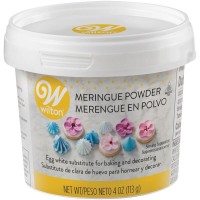 美國 Wilton 惠爾通 蛋白粉  Meringue Powder 糖霜餅乾必備糖霜粉(蛋白粉)113g現貨到★2025.5.1起漲價  
